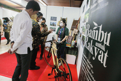 Indonesia Climate Change Expo & Forum di Auditorium Manggala Wanabhakti, Kementerian Lingkungan Hidup dan Kehutanan (KLHK), Jakarta, Senin (6/6/2022).