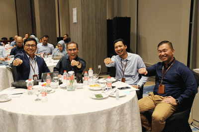 CEO BRI Life, Iwan Pasila memberikan pemaparan dalam acara BRI Life Annual Sales Conference – Bancassurance, di Jakarta.