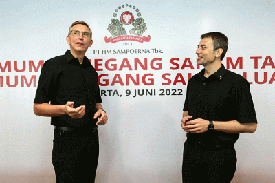 Rapat Umum Pemegang Saham Tahunan PT HM Sampoerna Tbk. (Sampoerna) di Jakarta, Kamis (9/6/2022).