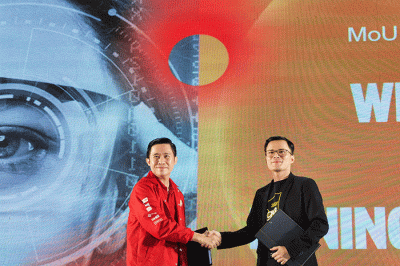 Penandatanganan kerjasama WIR Group dengan Benings Indonesia di Jakarta, Minggu, (12/6/2022).