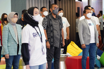 Diskusi peran milenial BSI untuk mendorong literasi keuangan syariah di Jakarta, Selasa (14/6/2022).