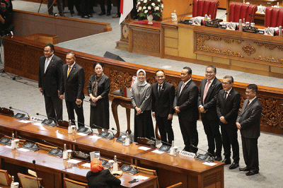 Rapat Paripurna DPR ke-25 Masa Persidangan V Tahun 2021-2022 di Kompleks Parlemen, Jakarta, Selasa (14/6/2022).