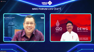 MNC Forum ke-64 yang diselenggaran secara virtual, Kamis (30/6/2022).