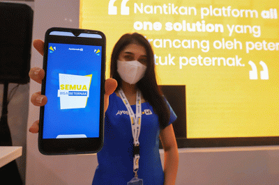 Soft launching aplikasi Ayoternak.id di Jakarta Convention Center, Senayan, Jakarta Pusat, Rabu (6/7/2022).