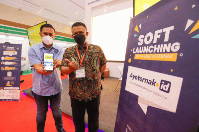 Soft launching aplikasi Ayoternak.id di Jakarta Convention Center, Senayan, Jakarta Pusat, Rabu (6/7/2022).