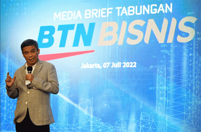 Media Briefing Tabungan BTN Bisnis di Jakarta, Kamis (7/7/2022).