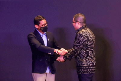 Opening ceremony Park Hyatt Jakarta (PHJ) di MNC Center, Kebon Sirih, Jakarta Pusat, Jumat (8/7/2022).