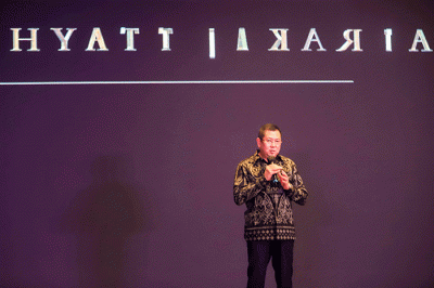 Opening ceremony Park Hyatt Jakarta (PHJ) di MNC Center, Kebon Sirih, Jakarta Pusat, Jumat (8/7/2022).