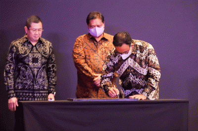 Opening ceremony Park Hyatt Jakarta (PHJ) di MNC Center, Kebon Sirih, Jakarta Pusat, Jumat (8/7/2022).