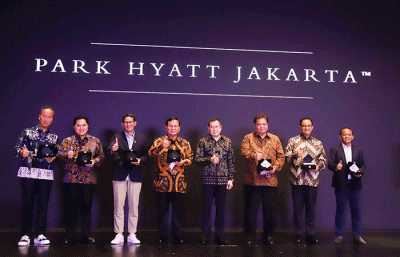 Opening ceremony Park Hyatt Jakarta (PHJ) di MNC Center, Kebon Sirih, Jakarta Pusat, Jumat (8/7/2022).