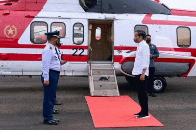 Presiden Joko Widodo bertolak menuju Kabupaten Subang, Provinsi Jawa Barat, untuk melakukan kunjungan kerja, Selasa (12/7/2022).
