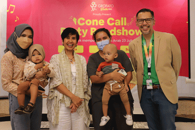 Konferensi pers Grofato 'Grow Fast Gelato' untuk Menambah Berat Badan Anak dan Dalam Menyambut Hari Anak Nasional 2022 di Roemah 48, Menteng.