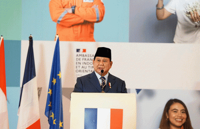 Menteri Pertahanan Prabowo Subianto mewakili Pemerintah Indonesia menghadiri perayaan Hari Nasional Prancis.