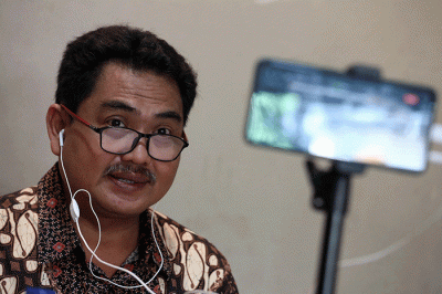 Public Expose atau Paparan Buku Tahunan 2021 Darmi Bersaudara di Surabaya, Jawa Timur, Senin (18/7/2022).