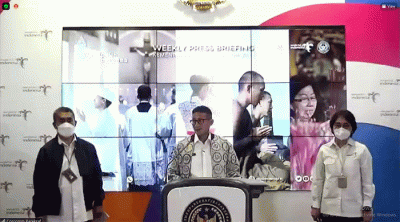 Weekly Press Briefing (WPB) Kemenparekraf yang diselenggrakan secara Virtual di di Gedung Sapta Pesona, Jakarta Pusat Senin (18/7/2022).