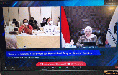 Menteri Ketenagakerjaan, Ida Fauziyah, dalam sambutannya pada acara yang bertajuk 