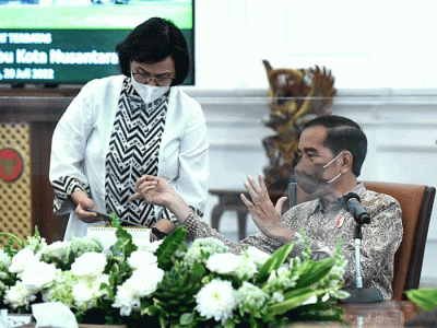 Rapat terbatas yang dipimpin oleh Presiden Joko Widodo di Istana Merdeka, Jakarta, Rabu, 20 Juli 2022.