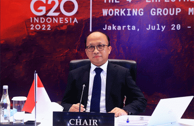 Anwar Sanusi menjelaskan sidang hari kedua G20 EWG Keempat, fokus terkait Annex.