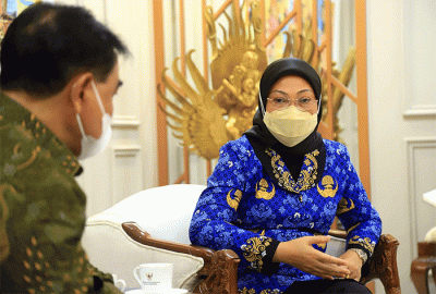 Menteri Ketenagakerjaan Ida Fauziyah menyambut baik keinginan Pemerintah Daerah Tanah Bumbu, Kalimantan Selatan yang ingin mengalihkan Balai Latihan Kerja UPTD.