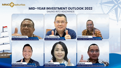 Mid-Year Investment Outlook 2022 Sailing Into Headwinds yg diselengarakan oleh MNC Sekuritas secara Virtual.
