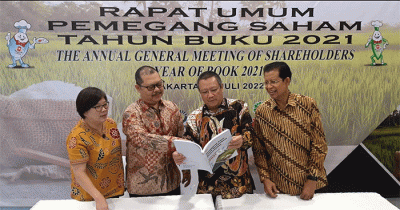 Rapat Umum Pemegang Saham Tahunan (RUPST) PT Buyung Poetra Sembada Tbk di Jakarta, Rabu (27/7/2022).