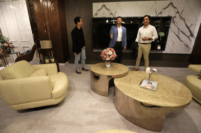 Peresmian Gallery Terbaru Magna Furniture & Interior di Jakarta, Rabu (27/7/2022).
