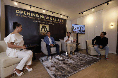 Peresmian Gallery Terbaru Magna Furniture & Interior di Jakarta, Rabu (27/7/2022).