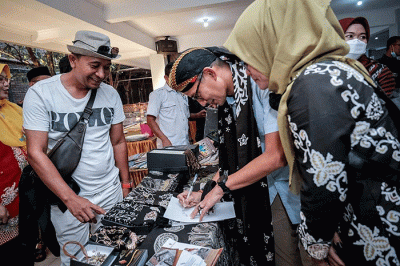 Menparekraf Sandiaga Uno saat acara Kelana Nusantara, di Rumah Makan Kalijaga, Demak, Jawa Tengah, Selasa (26/7/2022)