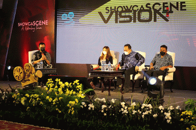 Penandatanganan perjanjian kerja sama (MoU) antara Vision+ dengan BPI (Badan Perfilman Indonesia) di Jakarta, Selasa (26/7/2022).