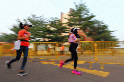 Atmajaya Run di Kampus Unika Atmajaya Kampus III BSD, Serpong, Tangerang, Minggu (31/7/2022).
