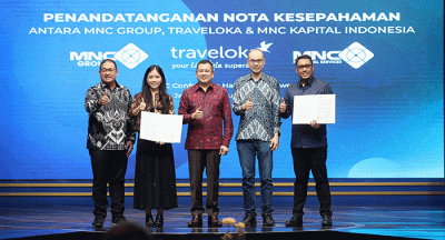 PT MNC Kapital Indonesia Tbk (BCAP atau MNC Kapital) menandatangani Memorandum of Understanding (MoU) dengan PT Traveloka Indonesia.