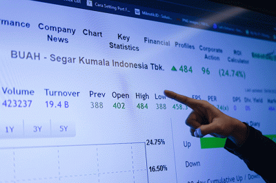 Konferensi pers seremoni pencatatan perdana saham PT Segar Kumala Indonesia Tbk di Jakarta, Selasa (9/8/2022).