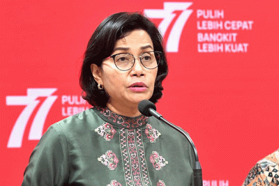 Sri Mulyani dalam keterangannya selepas mengikuti Sidang Kabinet Paripurna yang dipimpin oleh Presiden Joko Widodo di Istana Negara, Senin, 8 Agustus 2022.
