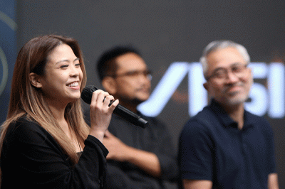 Konferensi pers dan screening untuk original series terbarunya yang berjudul Royal Blood di Jakarta, Rabu (10/8/2022).