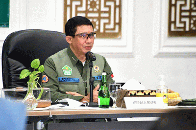 Ketua Satgas Penyakit Mulut dan Kuku (PMK), Letjen TNI Suharyanto saat Rapat Koordinasi dengan Pemerintah Provinsi serta Kabupaten/Kota Lampung.