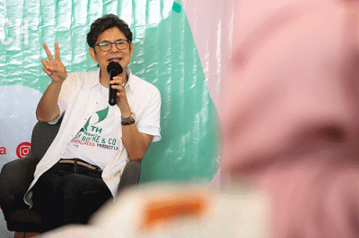Dokter Boyke Dian Nugraha meluncurkan produk HORN khusus pria dewasa muda dalam mengatasi masalah Seksual di Jakarta, Kamis (11/8/2022).