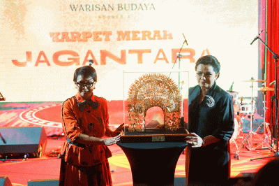 Peresmian Instalasi Heritage Diplomacy Jagantara di Jakarta Selatan, Kamis (11/8/2022).