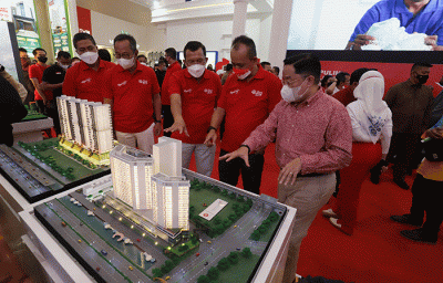 Indonesia Properti Expo 2022 dengan tema KPR BTN Merdeka di JCC, Senayan, Jakarta, Sabtu (13/8/2022).