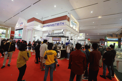Indonesia Properti Expo 2022 dengan tema KPR BTN Merdeka di JCC, Senayan, Jakarta, Sabtu (13/8/2022).