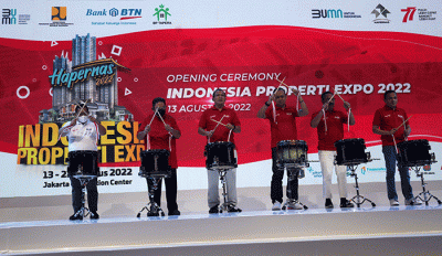 Indonesia Properti Expo 2022 dengan tema KPR BTN Merdeka di JCC, Senayan, Jakarta, Sabtu (13/8/2022).