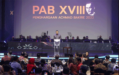 Penghargaan Achmad Bakrie (PAB) XVIII 2022 juga dalam rangka memperingati HUT RI ke-77 sekaligus memperingati HUT ke-80 Kelompok Usaha Bakrie.