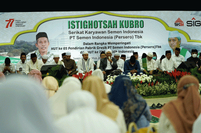 Direktur Utama SIG, Donny Arsal menjelaskan, kegiatan ini merupakan sebuah momentum yang baik, sebagai wujud rasa syukur atas pendirian Pabrik Gresik.