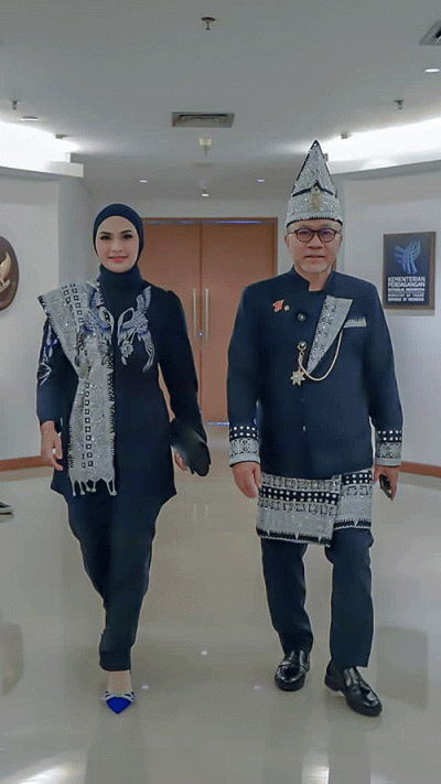 Menteri Perdagangan Zulkifli Hasan menghadiri upacara HUT ke 77 Kemerdekaan Republik Indonesia di Istana Negara, Jakarta, Rabu (17/8/2022).