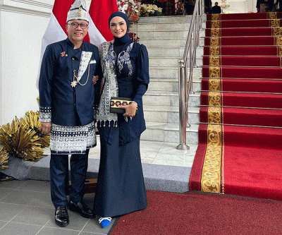 Menteri Perdagangan Zulkifli Hasan menghadiri upacara HUT ke 77 Kemerdekaan Republik Indonesia di Istana Negara, Jakarta, Rabu (17/8/2022).