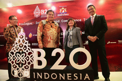 Dialogue B20 - G20: Integrity and Compliance Task Force, di Jakarta, Kamis (18/8/2022).