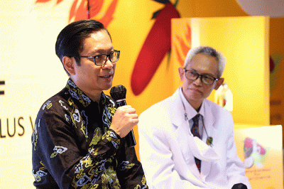 Launching Qberry dan Minyak Buah Merah Plus Virgin Coconut Oil di Jakarta, Senin (22/8/2022).