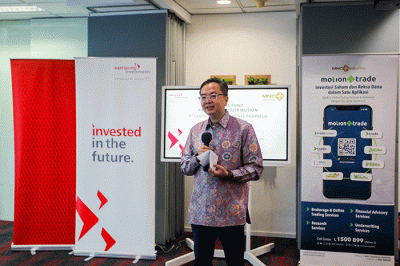 Peresmian kerja sama PT MNC Sekuritas dan PT Eastspring Investments Indonesia    di Jakarta, Selasa (23/8/2022).
