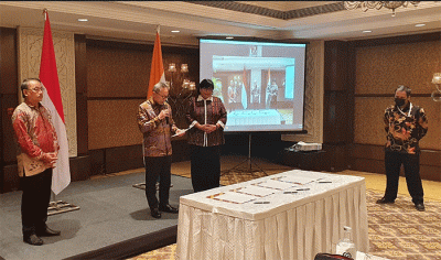 Mendag Zulkifli Hasan menyaksikan penandatanganan 22 kesepakatan kerja sama (MoU) antara pelaku usaha kedua negara senilai USD 3,2 miliar, Senin (22/8/2022).