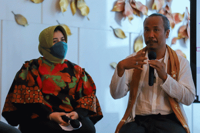 Konferensi pers Front Row Paris di The Westin Jakarta, Rabu (23/8/2022).