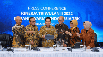 Paparan kinerja BSI kuartal II/2022, Kamis (25/8/2022).